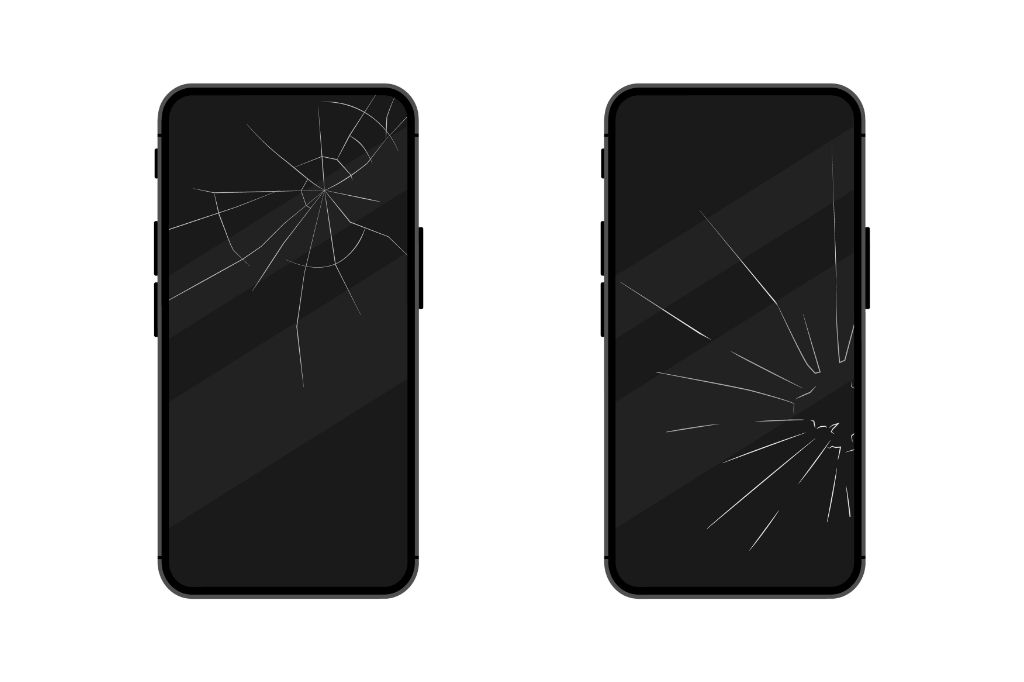 iphone broken screen display
